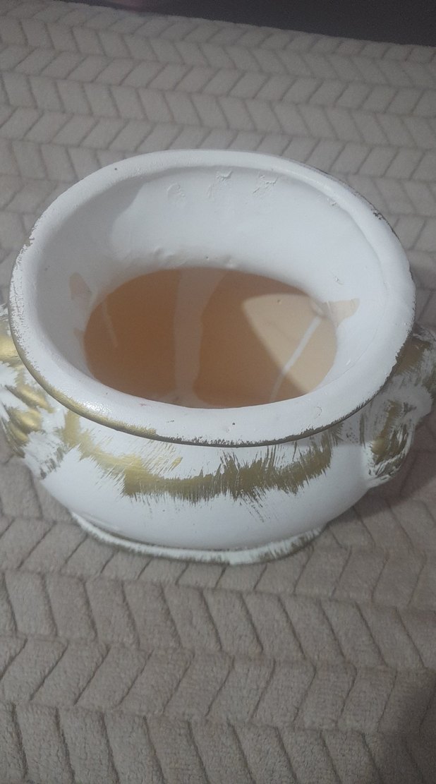 Beyaz Parlak Dekoratif Vazo - Görsel 2