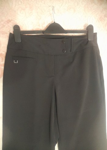 Principles Kadın Siyah Kemerli Kumaş Pantolon - Görsel 2