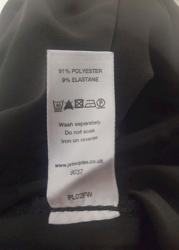 Principles Kadın Siyah Kemerli Kumaş Pantolon - Görsel 9