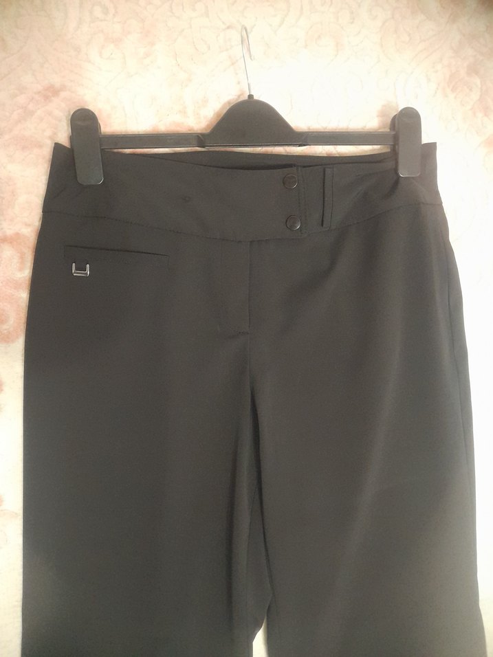 Principles Kadın Siyah Kemerli Kumaş Pantolon - Görsel 2