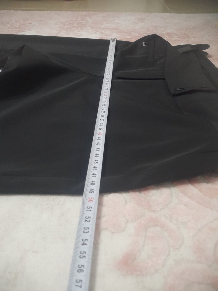 Principles Kadın Siyah Kemerli Kumaş Pantolon - Görsel 5