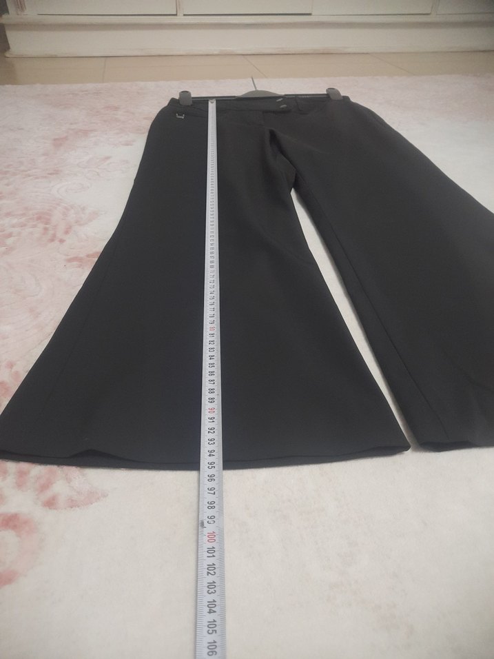 Principles Kadın Siyah Kemerli Kumaş Pantolon - Görsel 4