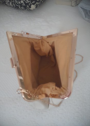 Moom Bag ,Ekru Yumuşak,zincir Detaylı Kadın Çanta - Görsel 3