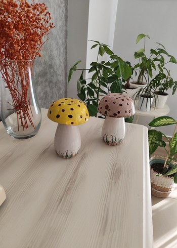 Alçı ve soda şisesiyle Mantar Figürleri - Görsel 2