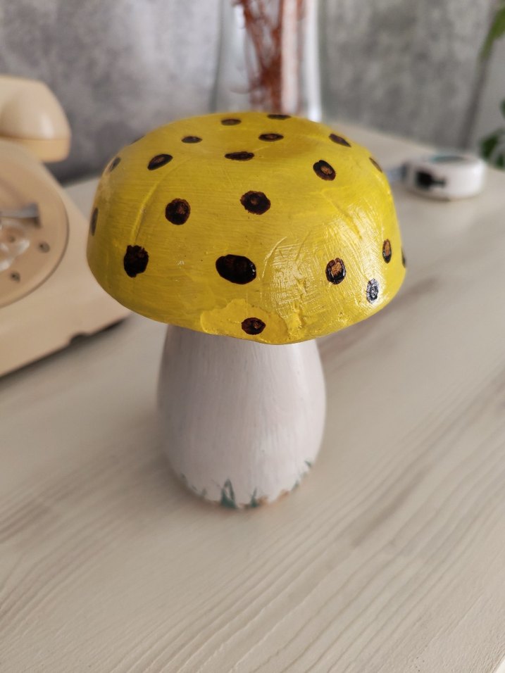 Alçı ve soda şisesiyle Mantar Figürleri - Görsel 5