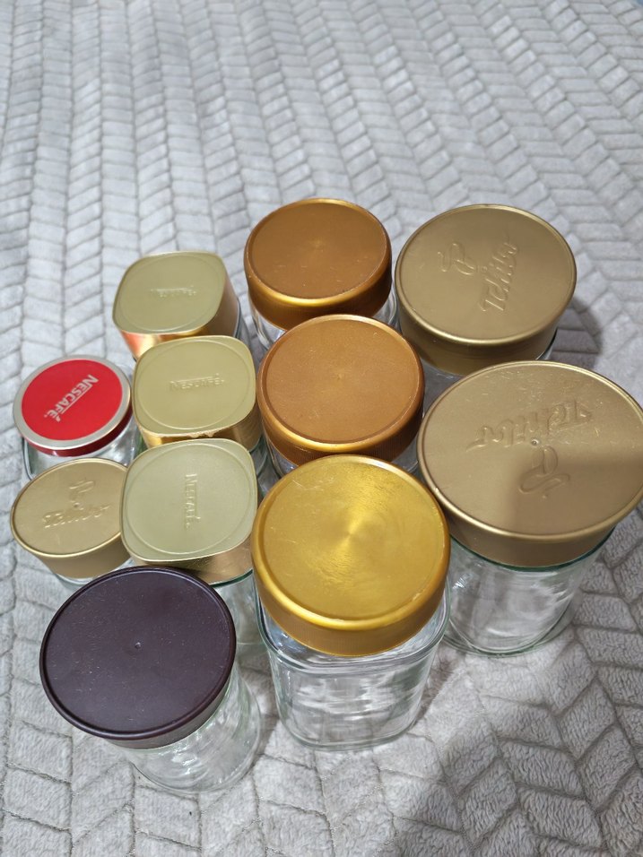 Granül kahve Cam  Kavanozlar - Görsel 3