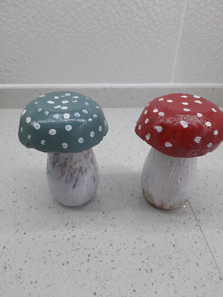 Renkli Mantar Figürleri 2'li Set - Görsel 3