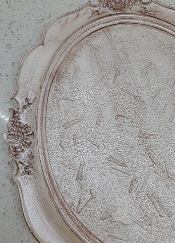 Boyanmış polyester söz,nişan vs tepsisi - Görsel 8