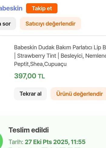 BABESKIN Kırmızı Renkli Dudak Parlatıcısı - Görsel 2