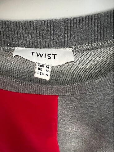 m Beden Twist file detaylı sweatshirt