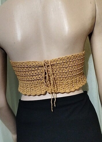 Bershka El örgüsü tasarım crop