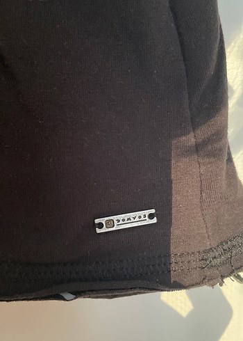 38 Beden siyah Renk Siyah V Yaka Kadın Atlet Tshirt