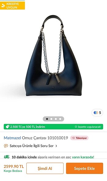  Beden Matmazel siyah çanta