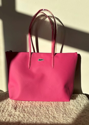 Fermuarlı Pembe Kadın Omuz Çantası