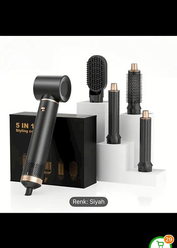 Dyson Siyah Saç Şekillendirici Seti 5 Parça