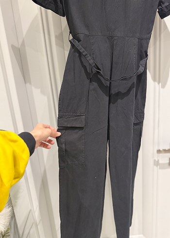 Zara Kemerli Siyah Kadın  Tulum - Görsel 2