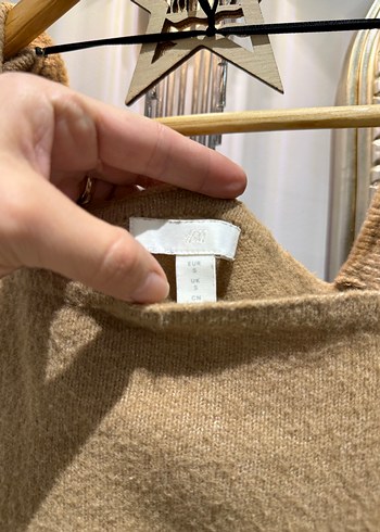 H&M Kadın Triko Uzun Balon Kollu Kazak - Görsel 3