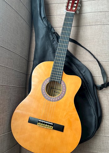 Renkli Sarı Klasik Gitar