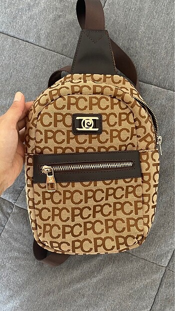 Beden camel Renk Pierre cardin orijinal çanta