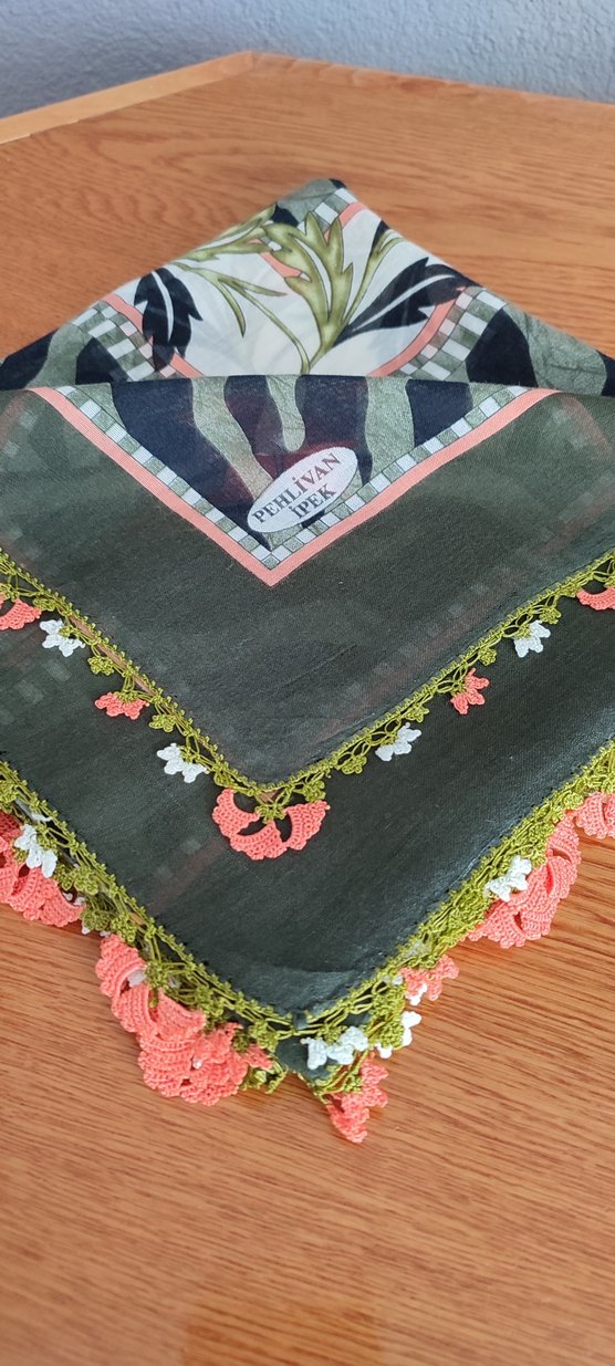 Nakışlı Çok Renkli Bohem Kadın Fuları - Görsel 3