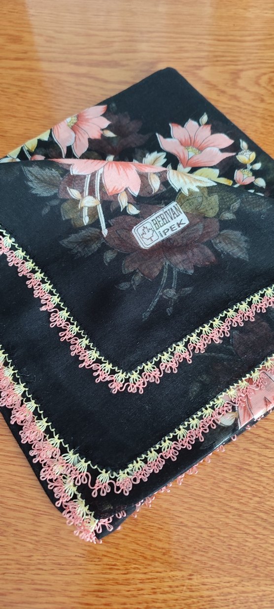 Dantel Detaylı Çok Renkli Kadın Fular - Görsel 3