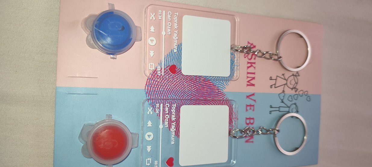 Parmak izli anahtarlık - Görsel 2