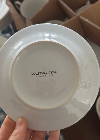 Beyaz Seramik 5li Fincan Tabağı - Görsel 5