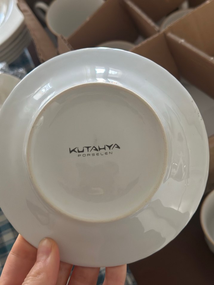 Beyaz Seramik 5li Fincan Tabağı - Görsel 5