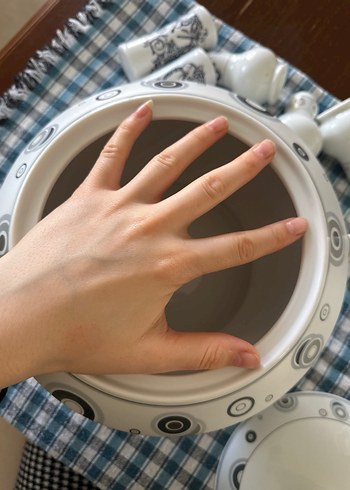 Gri Desenli Beyaz Kapaklı Çorba Kasesi - Görsel 5