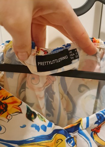 Renkli Drapeli Uzun Kollu Mini Elbise - Görsel 3