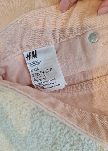 Pudra Renkli Kadın Mini Denim Şort - Görsel 2