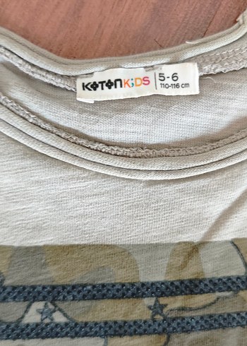 Koton Koton Gri Baskılı Erkek Çocuk Tişört