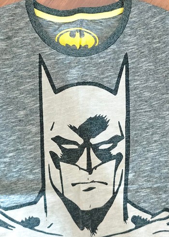 Diğer Batman Baskılı Gri Erkek Çocuk Tişörtü