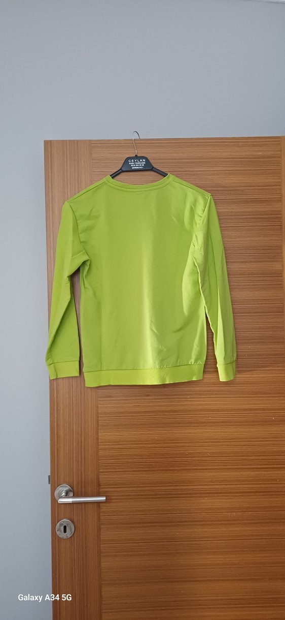 Neon yeşil Erkek Çocuk Uzun Kollu Sweatshirt - Görsel 2