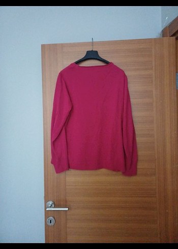 Fuşya renginde Kadın Yün Kazak - Görsel 2