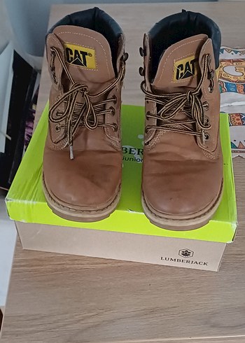 Cat Caterpillar marka Taba rengi Kar botu - Görsel 3