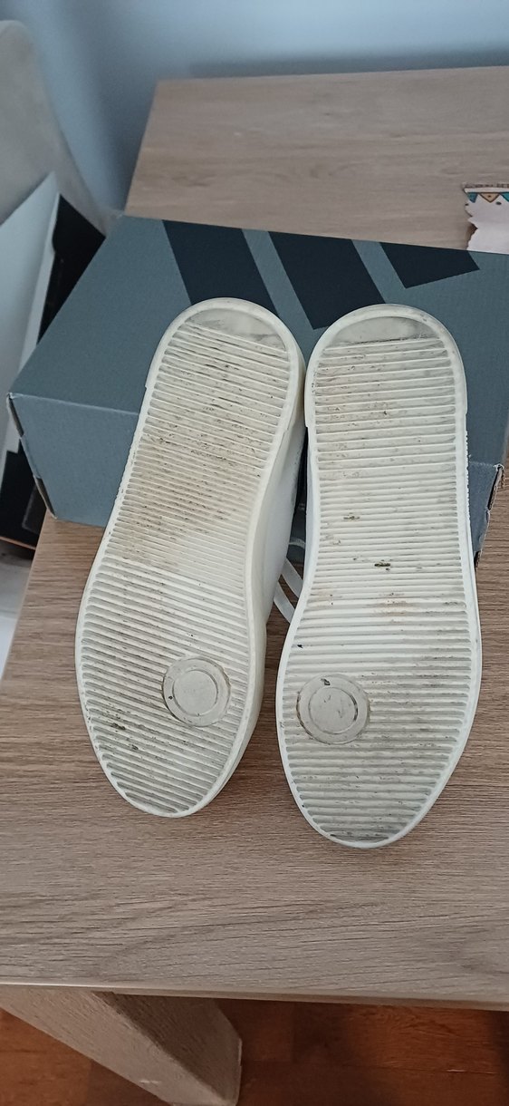 İçi dışi Gerçek Deri Beyaz Bağcıklı Kadın Sneakers - Görsel 5