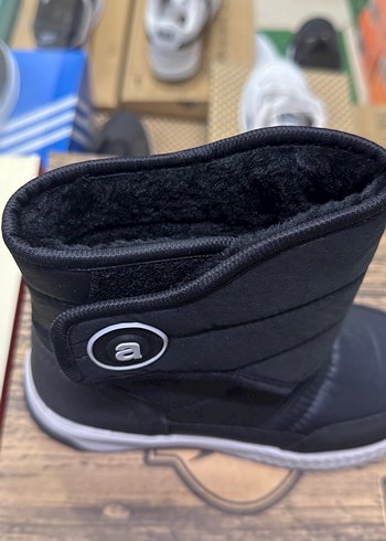 Siyah Yılan Desenli Erkek Spor Botu Velcro - Görsel 3