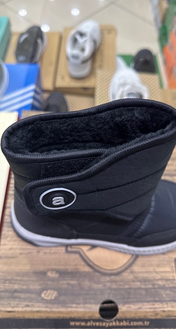 Siyah Yılan Desenli Erkek Spor Botu Velcro - Görsel 3