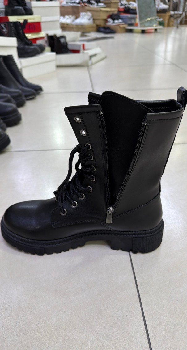 Siyah Kadın Goth Topuklu Bot - Görsel 2