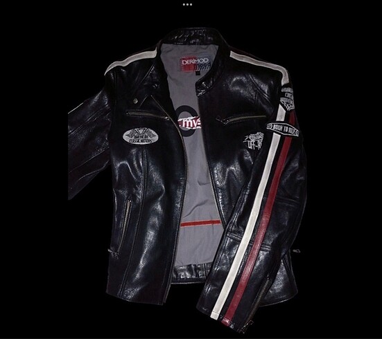 xxl Beden siyah Renk Ladyracer jacket-ceket