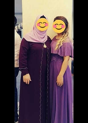 Mor renk abiye 