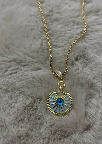 Altın Renkli Bohem Zincir Detaylı Kolye - Görsel 3