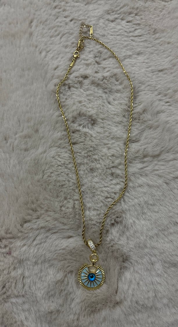 Altın Renkli Bohem Zincir Detaylı Kolye - Görsel 2