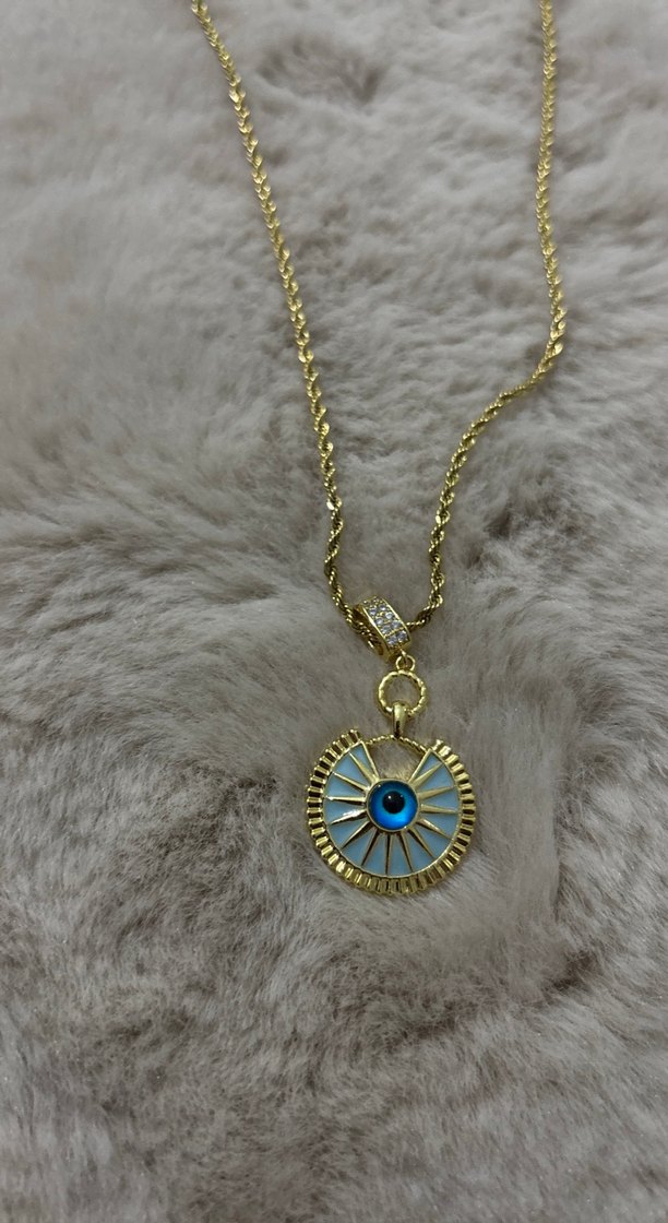 Altın Renkli Bohem Zincir Detaylı Kolye - Görsel 3