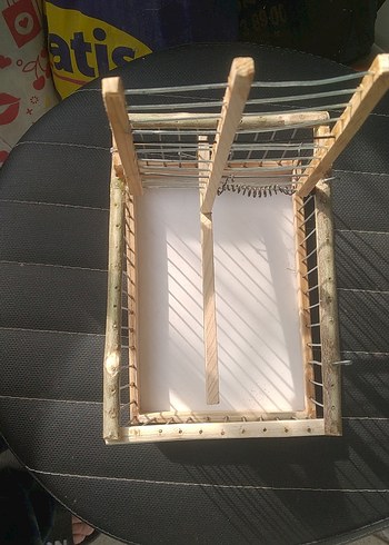 Ahşap Kafesli Küçük Evcil Hayvan Kafesi - Görsel 3