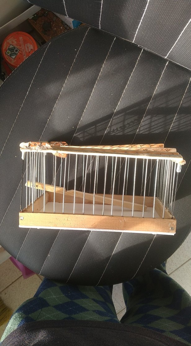 Ahşap Kafesli Küçük Evcil Hayvan Kafesi - Görsel 2