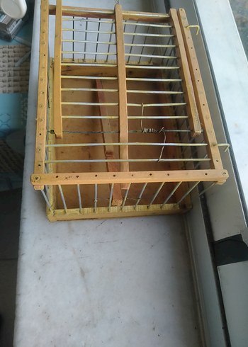 Bej Ahşap ve Metal Kuş Kafesi - Görsel 2