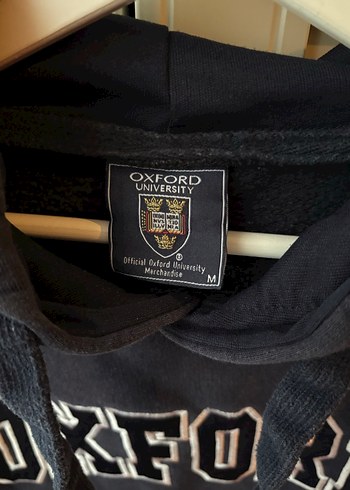 m Beden Oxford Üniversite Baskılı Kapüşonlu Sweatshirt