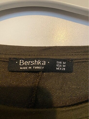 m Beden haki Renk Bershka elbise